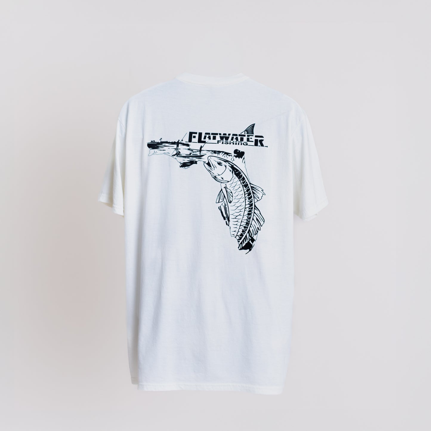 Men’s short sleeve fishing T-shirt (Natural)