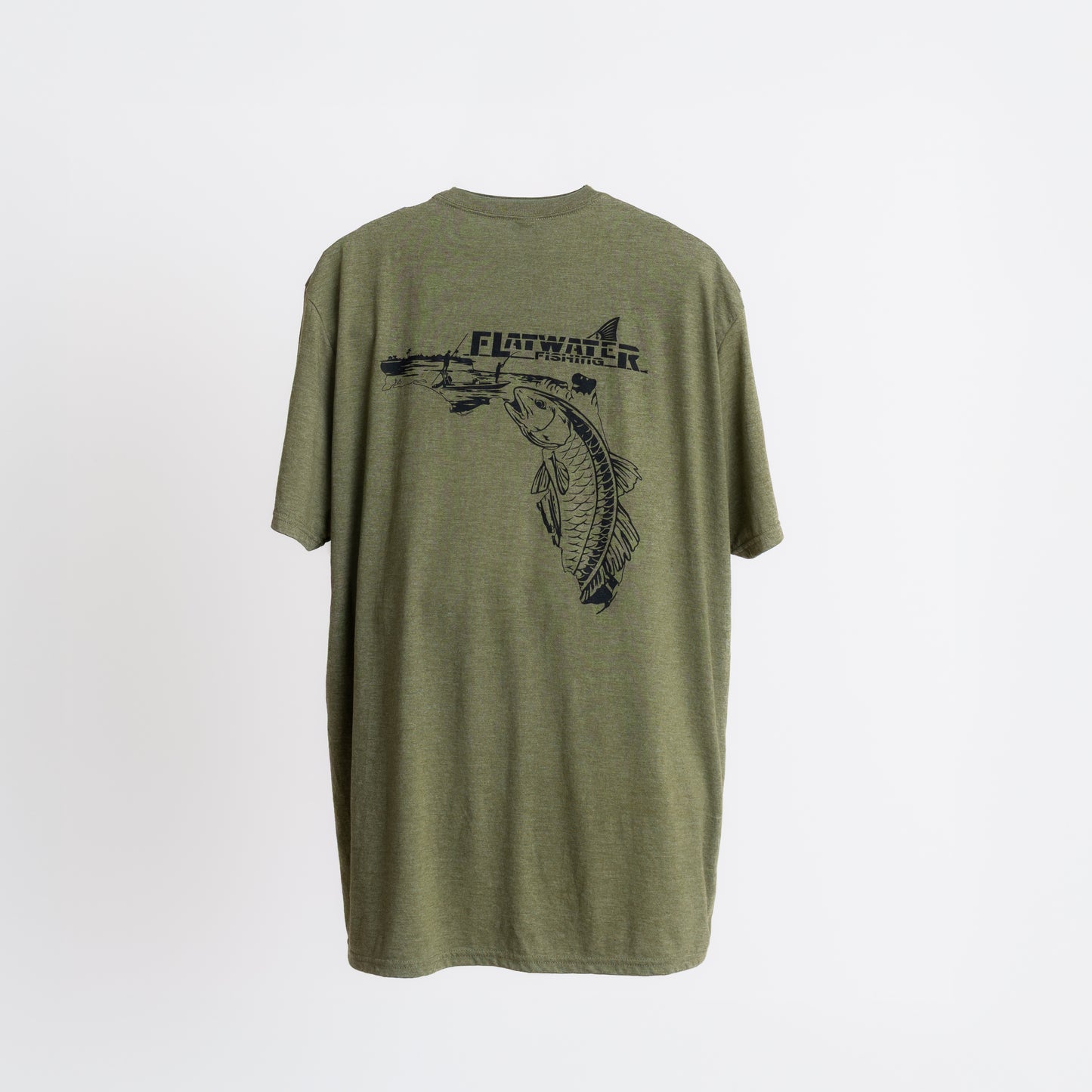 Men’s short sleeve fishing T-shirt (Military Green Frost)